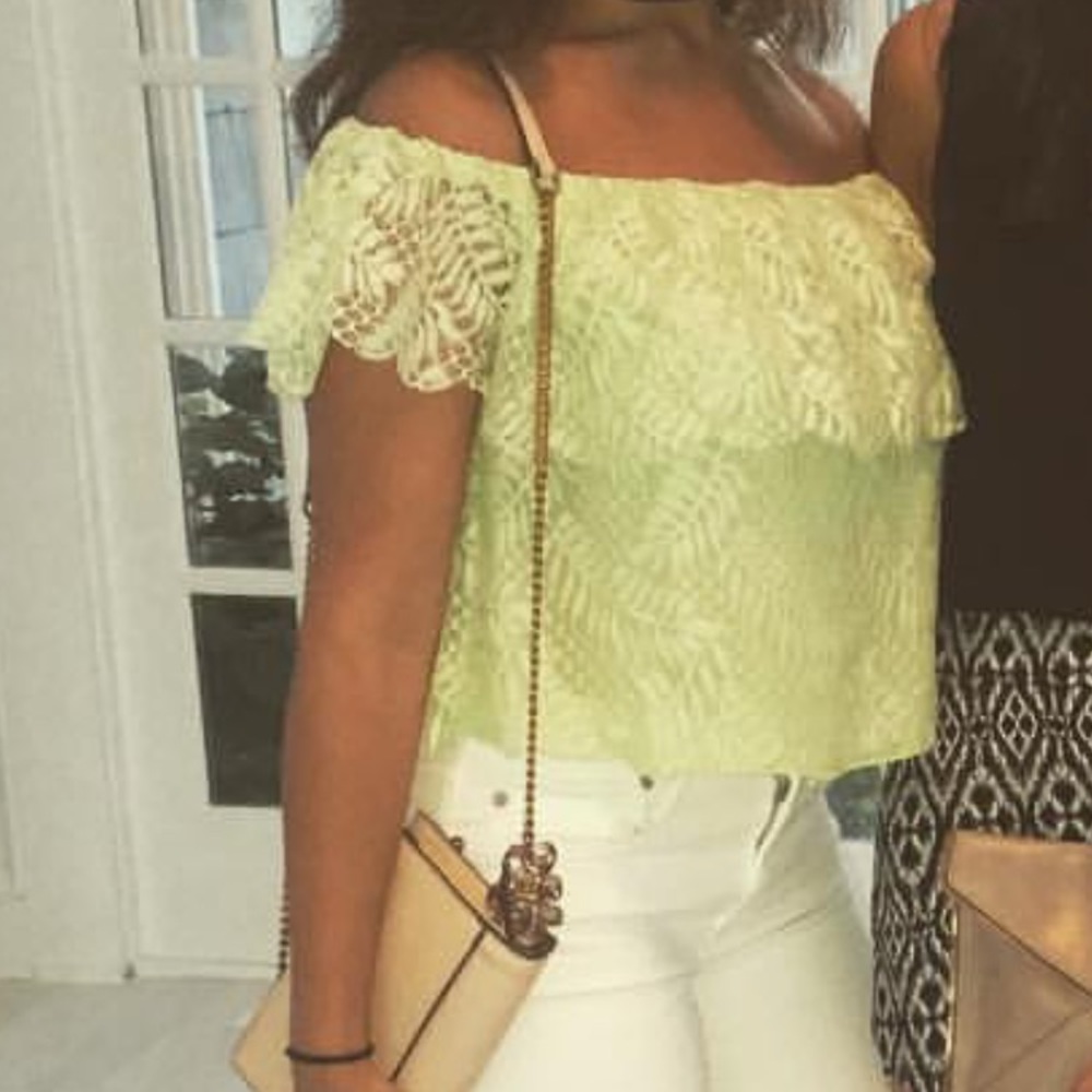 Mint Green Lace Top